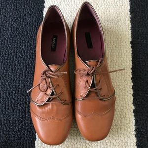 Made in Spain oxford tan flats